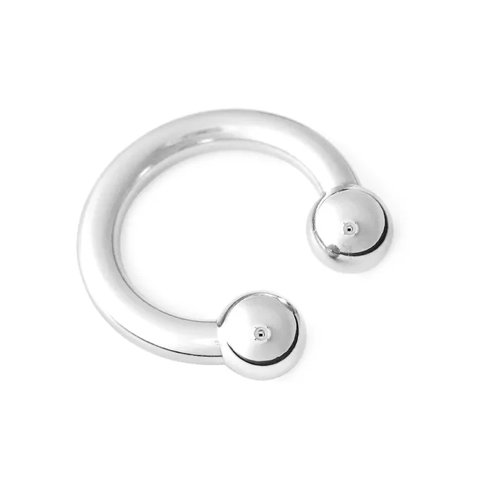Black Label Circular Barbell Fetish Armband RVS Black Label Anal