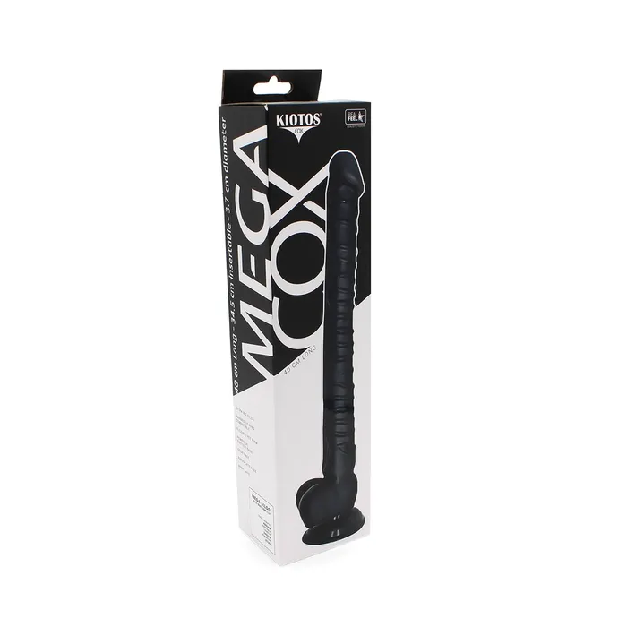 Kiotos Cox - Mega Dildo XXL 40 x 3.7 cm - Zwart | Kiotos COX Dildos