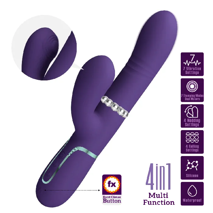 Vibratore Rabbit 4 Motori Pretty Love Vibrators