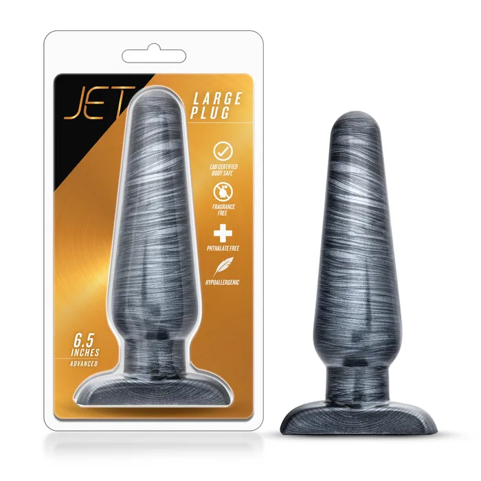 Anal | Blush Novelties Jet Large Plug Carbon Metallic Black Anal | Blush Novelties Jet Large Plug Carbon Metallic Black