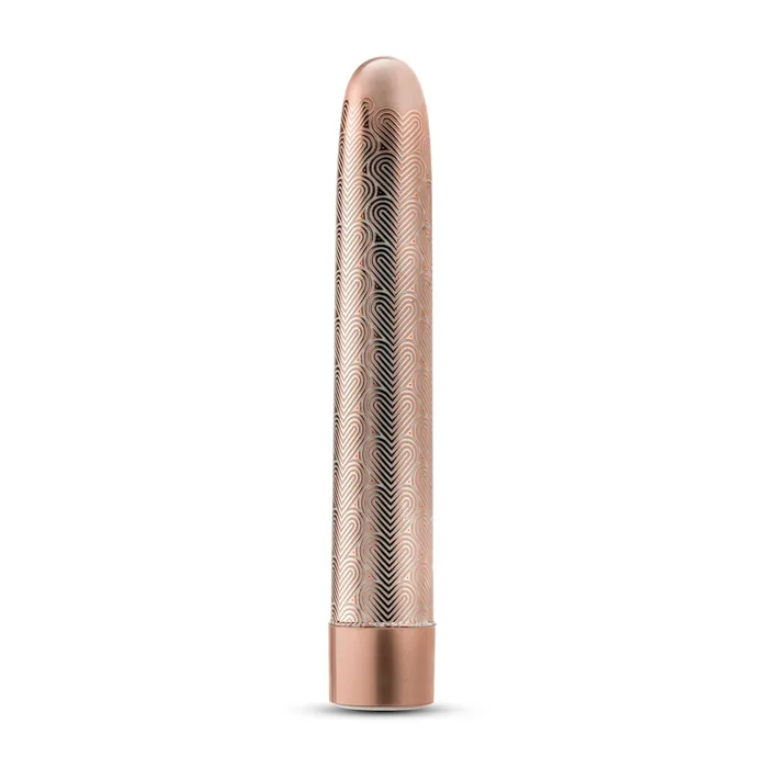 Anal Blush The Collection Lattice 7 Inch Rechargeable Vibe Rose Gold