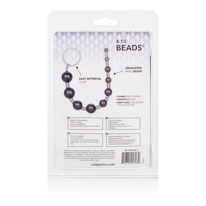 Anal CalExotics X10 Beads Black