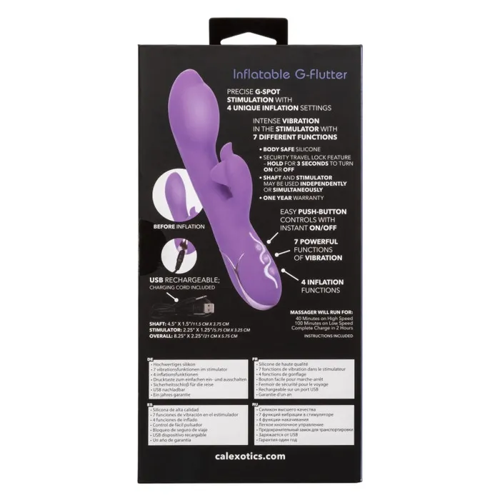 Calexotics Male Sex Toys | Insatiable G Inflatable G-Flutter Calexotics Male Sex Toys | Insatiable G Inflatable G-Flutter