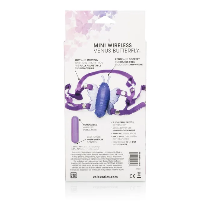 CalExotics Vibrators | Micro Wireless Venus Butterfly Stimulator - Purple CalExotics Vibrators | Micro Wireless Venus Butterfly Stimulator - Purple
