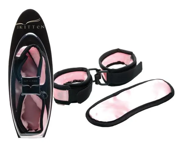 Couples Entrenue Sex Kitten MaskCuff Set