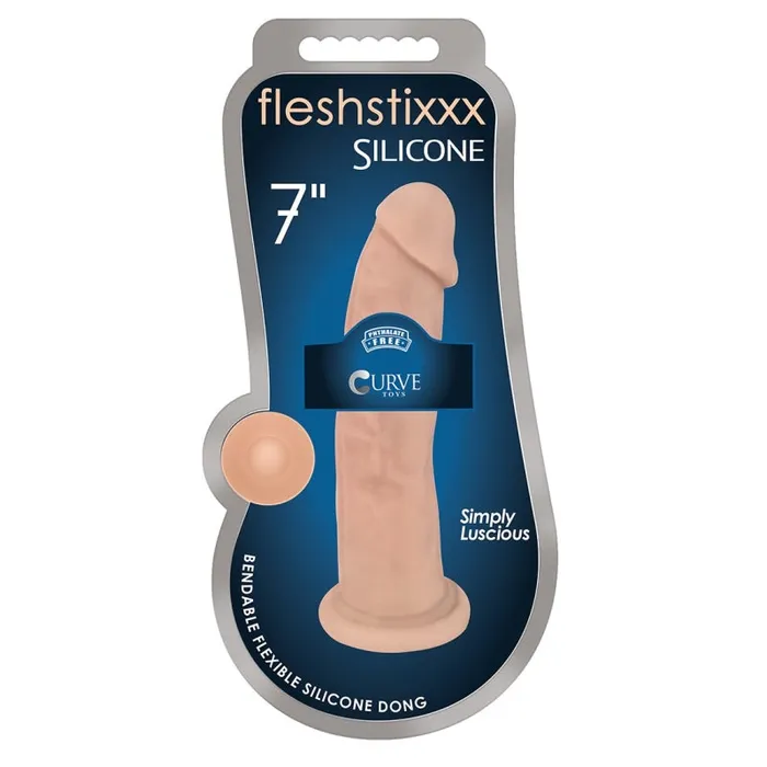 Curve Toys Dildos | 7 Inch Fleshstixxx Silicone Dildo W/o Balls - Vanilla Curve Toys Dildos | 7 Inch Fleshstixxx Silicone Dildo W/o Balls - Vanilla