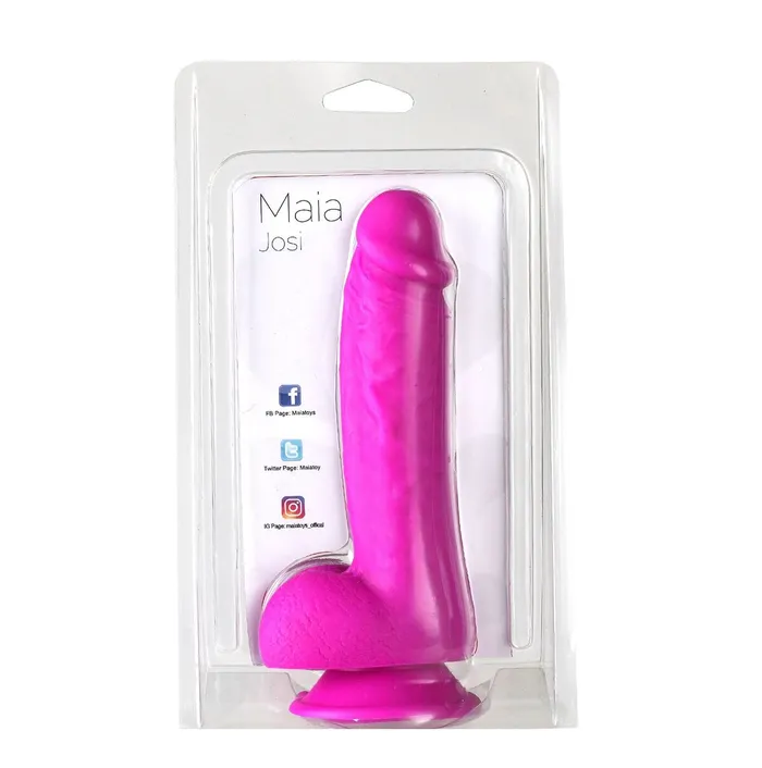 Dildos Maia Toys Josi 8in Realistic Silicone Dong Purple