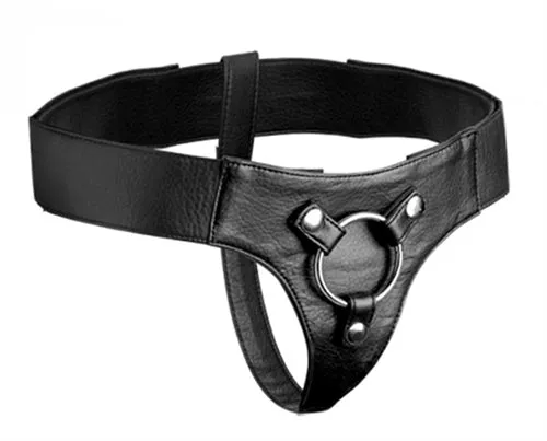 Domina Adjustable Wide Band Strap on Harness XR Brands Strap U Female Sex Toys