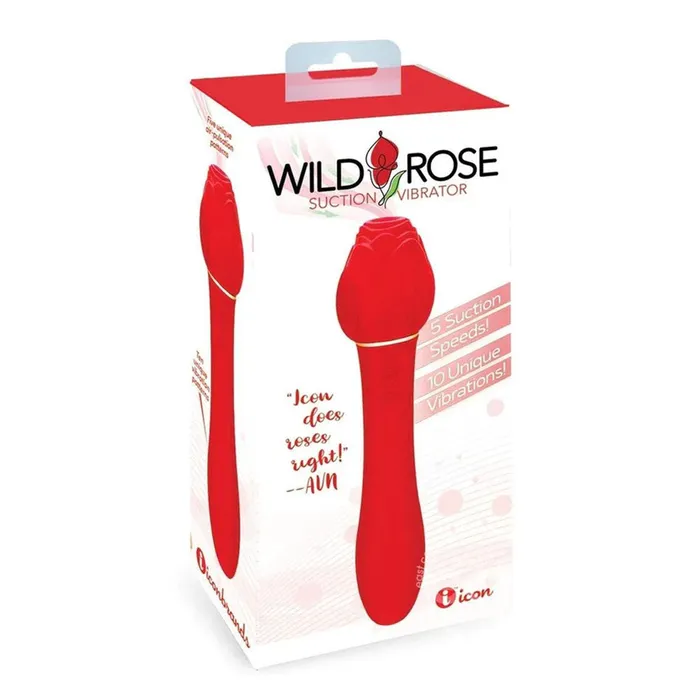 Icon Brands Female Sex Toys Wild Rose Suction Vibratoric1706