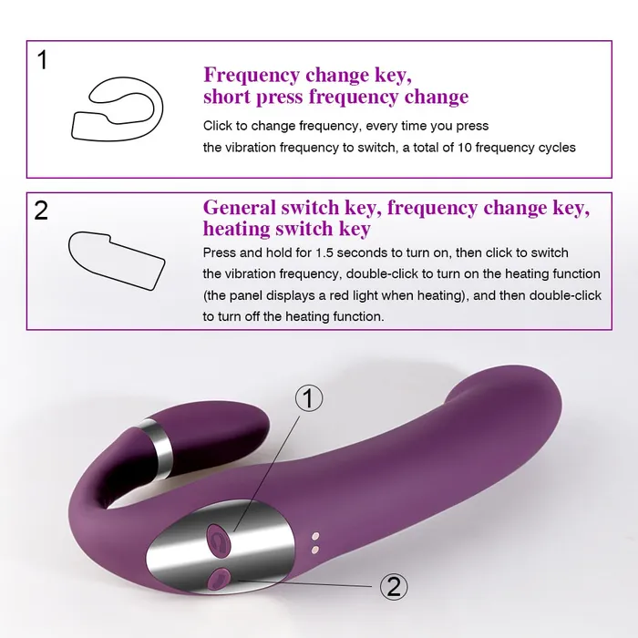 Lusty Age Female Sex Toys | Heating Dildo Vibrator for G-Spot & Clitoral Stimulation