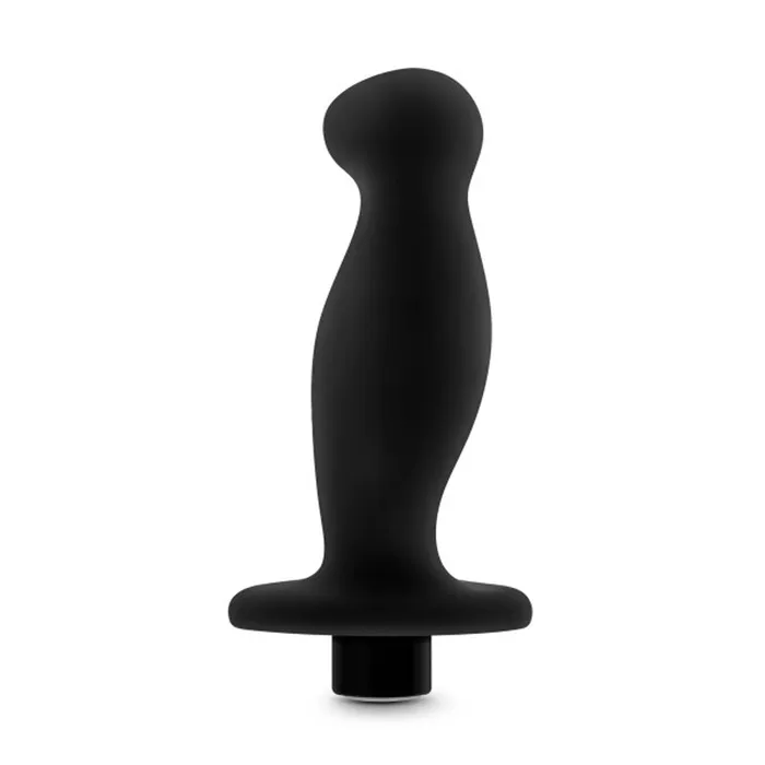 Male Sex Toys Blush Novelties Anal Adventures Platinum Silicone Vibrating Prostate Massager 02 Black