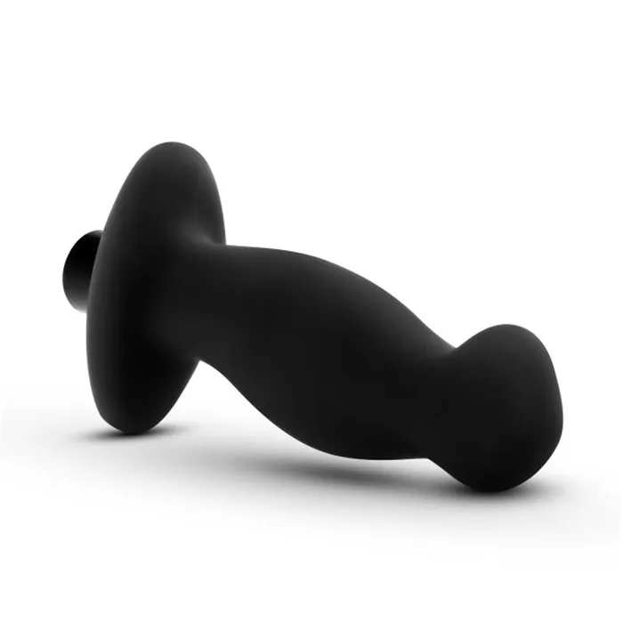 Male Sex Toys | Blush Novelties Anal Adventures Platinum Silicone Vibrating Prostate Massager 02 Black