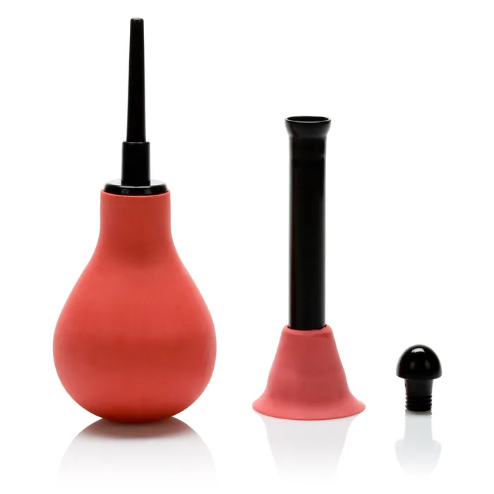 Male Sex Toys CalExotics Vulcanite Anal Douche With Attachement