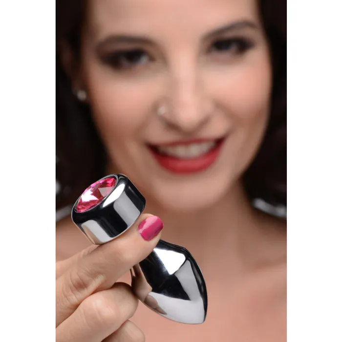 Male Sex Toys | XR Brands Booty Sparks Hot Pink Gem Weighted Anal Plug - Small Male Sex Toys | XR Brands Booty Sparks Hot Pink Gem Weighted Anal Plug - Small