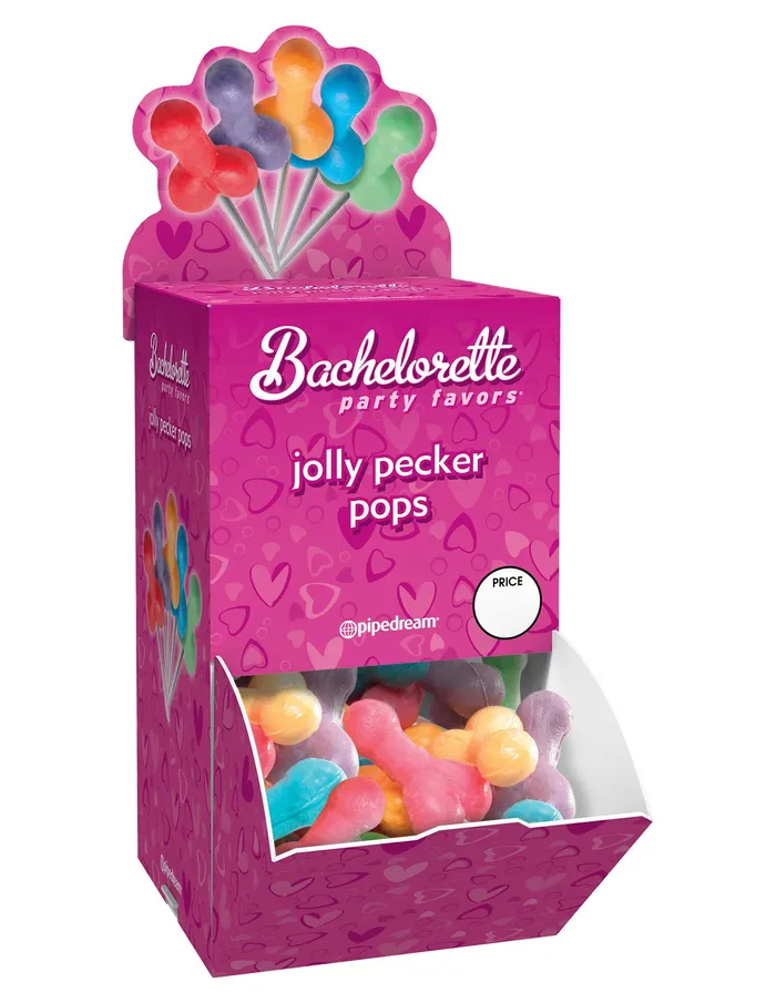 Pipedream Bachelorette Party Favors Jolly Pecker Pops 50 Piece Display Box Couples Pipedream Bachelorette Party Favors Jolly Pecker Pops 50 Piece Display Box Couples