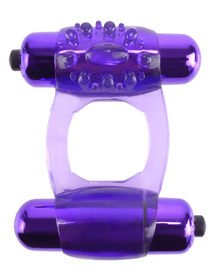 Pipedream Male Sex Toys Fantasy CRingz DuoVibrating Super Ring Purple