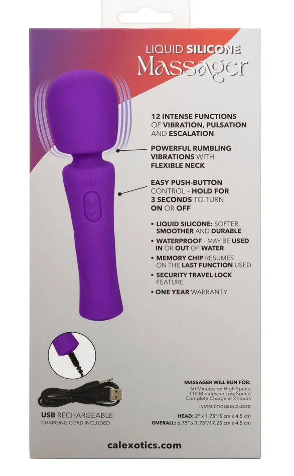Stella Liquid Silicone Massager Purple | CalExotics Female Sex Toys