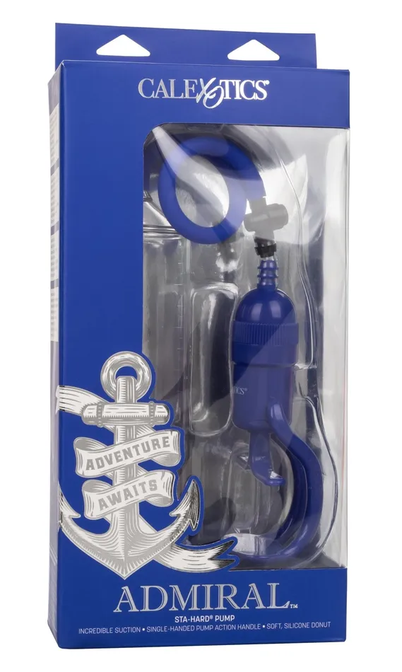 Vibrators | Admiral Sta-Hard Pump - Blue - CalExotics