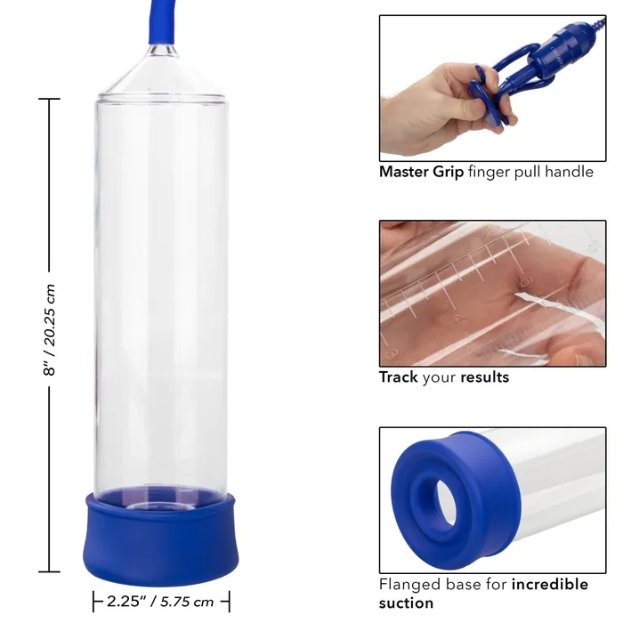 Vibrators | Admiral Sta-Hard Pump - Blue - CalExotics