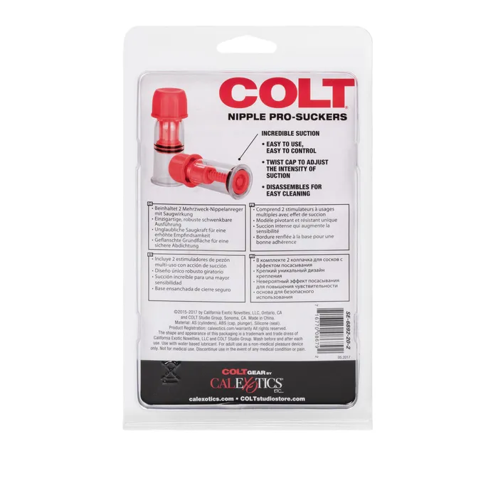 Vibrators | CalExotics Colt Nipple Pro Suckers Red