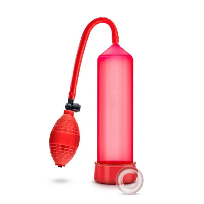 Blush Novelties Male Sex Toys Performance VX101 Male Enhancement Penis Pump Red Blush Novelties Male Sex Toys Performance VX101 Male Enhancement Penis Pump Red