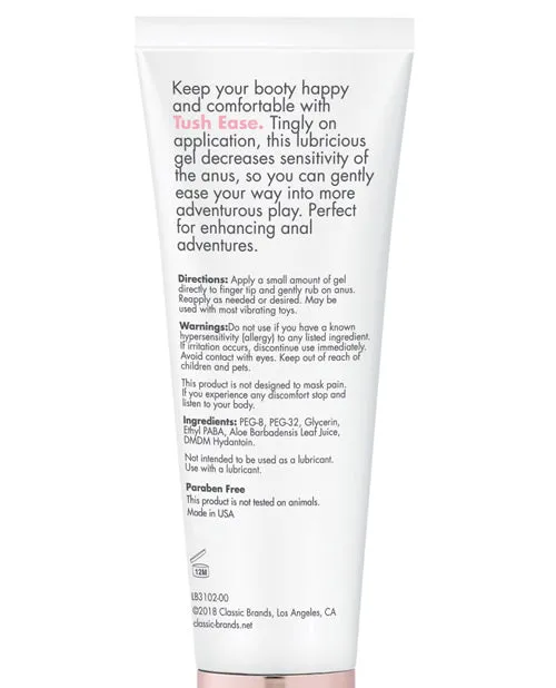 Classic Brands Anal CGC Tush Ease Anal Gel wBenzocaine 7 oz