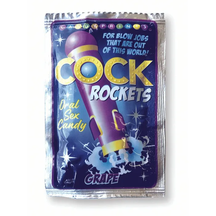 Dildos Cock Rockets Grape Flavoured Oral Sex Candy 15 grams Little Genie
