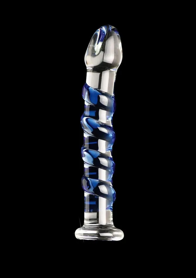 Dildos Icicles No 5 Textured Glass Dildo Icicles