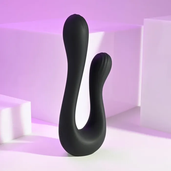 Female Sex Toys Playboy Pleasure Playboy Pleasure THE SWAN Black USB Rechargeable Dual Ended Vibrator Female Sex Toys Playboy Pleasure Playboy Pleasure THE SWAN Black USB Rechargeable Dual Ended Vibrator