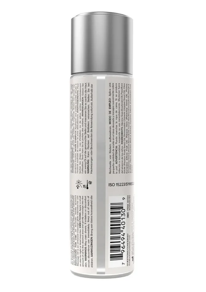 JO Aromatix Massage Oil 4oz Vanilla System JO Couples