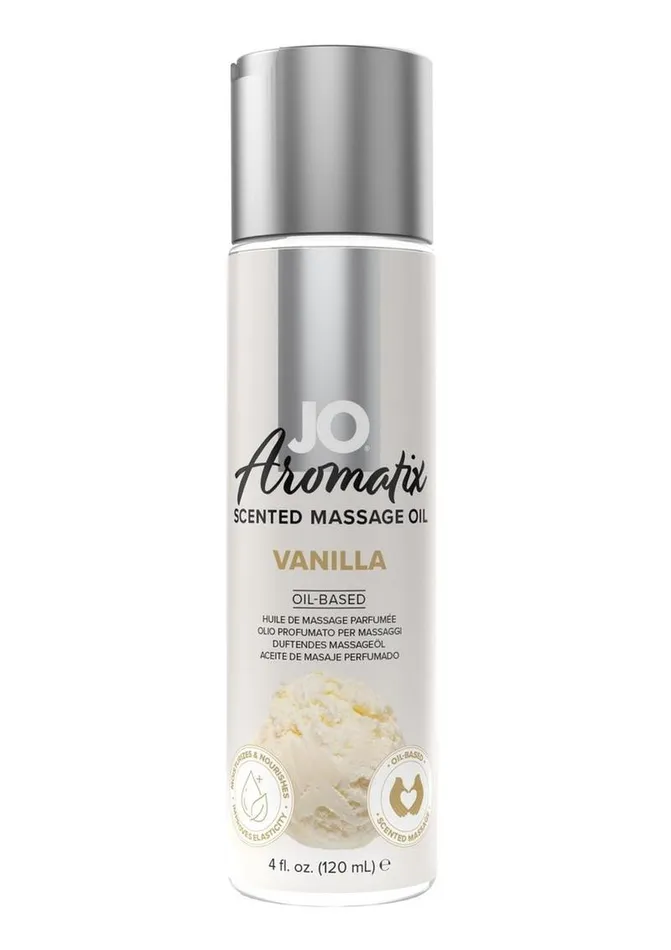 JO Aromatix Massage Oil 4oz Vanilla System JO Couples
