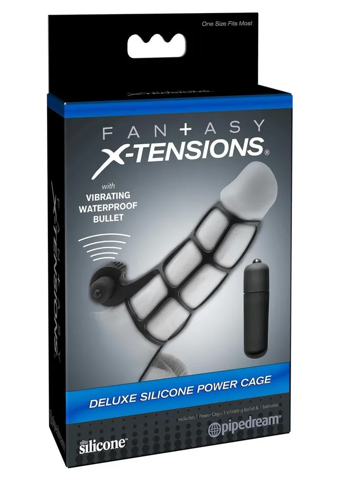 Male Sex Toys Fantasy XTensions Fantasy XTensions Silicone Deluxe Power Vibrating Cock Cage Male Sex Toys Fantasy XTensions Fantasy XTensions Silicone Deluxe Power Vibrating Cock Cage