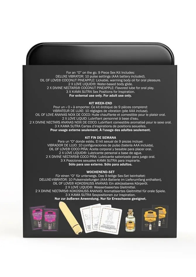 Vibrators Kama Sutra Weekender Vibe Kit Coconut Pineapple Gift Sets and Travel Kits