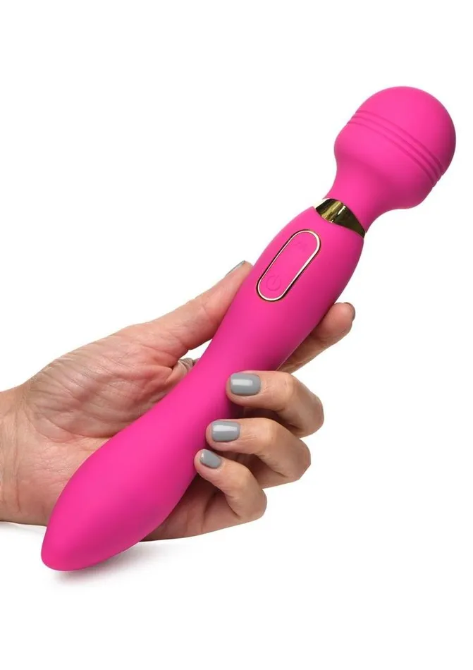 Wand Essential Ultra GStroke Come Hither Rechargeable Silicone Vibrating Wand Wand Essentials Female Sex Toys