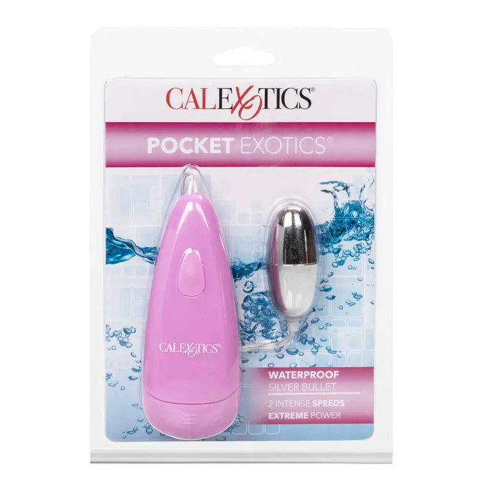 CalExotics Female Sex Toys Pocket Exotics Waterproof Silver Bullet CalExotics Female Sex Toys Pocket Exotics Waterproof Silver Bullet