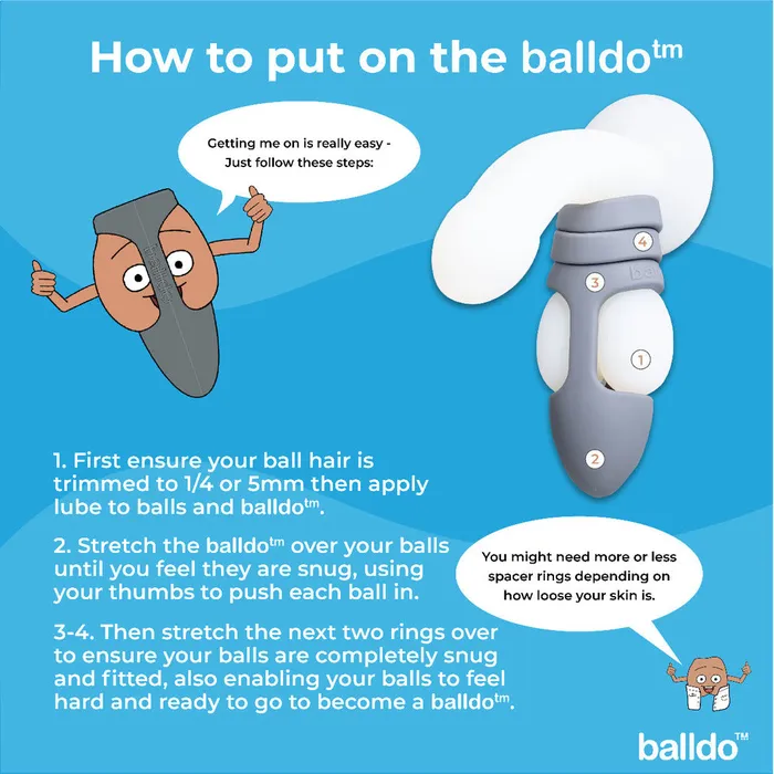 Dildos Nadgerz Balldo The Worlds First Ball Dildo Set Grey Dildos Nadgerz Balldo The Worlds First Ball Dildo Set Grey