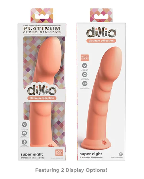 Female Sex Toys Pipedream Products Dillio Platinum 8in Super Eight Peach Female Sex Toys Pipedream Products Dillio Platinum 8in Super Eight Peach