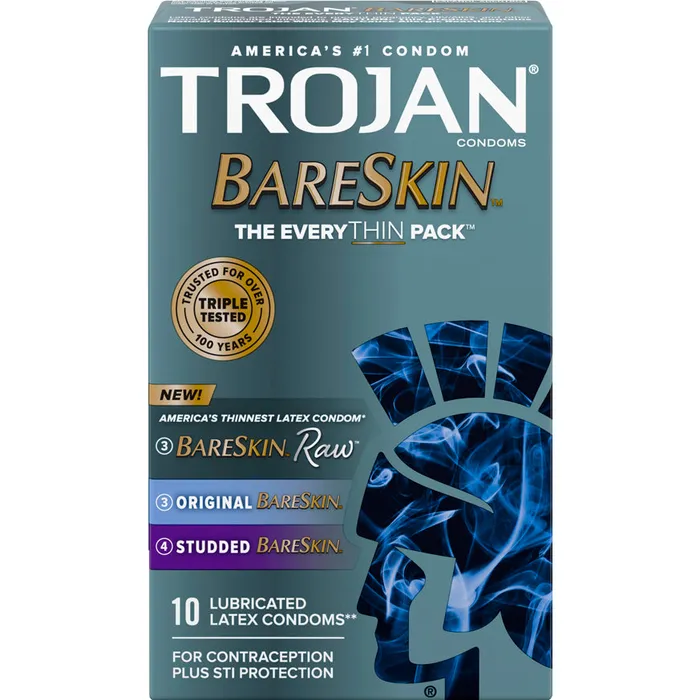 Trojan Bareskin Everythin 10 Ct Paradise Products Female Sex Toys