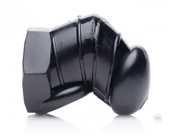 XR Brands Master Series Detained Black Restrictive Chastity Cage Male Sex Toys XR Brands Master Series Detained Black Restrictive Chastity Cage Male Sex Toys