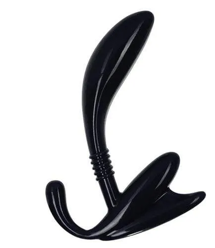 Anal Apollo Curved Prostate Probe Black CalExotics