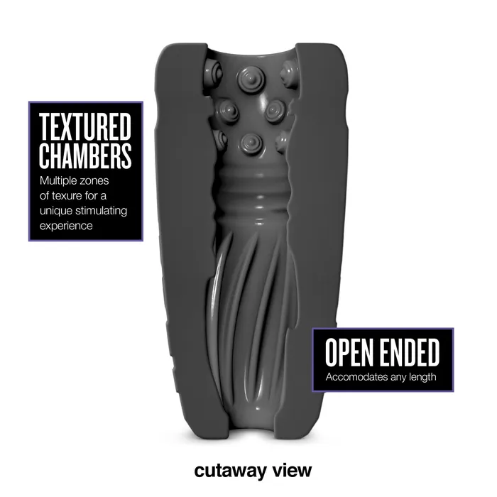 Anal Blush Novelties M Elite Platinum Gript Black Anal Blush Novelties M Elite Platinum Gript Black