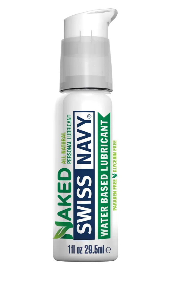 MD Science Lab Lubricants Swiss Navy Naked Water Based Lubricant 1 Oz