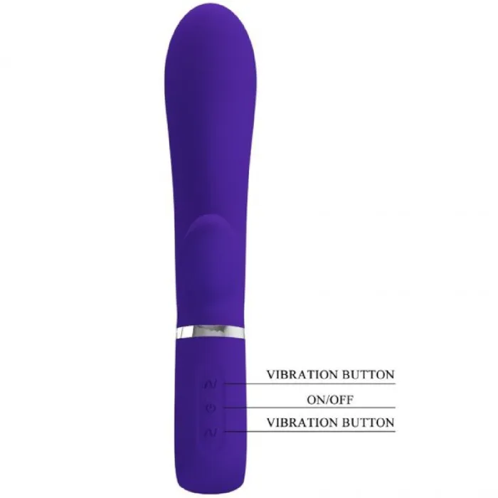 Pretty Love Vibrators Thomas Super Soft Silicone Rabbit Vibrator Purple Pretty Love Vibrators Thomas Super Soft Silicone Rabbit Vibrator Purple