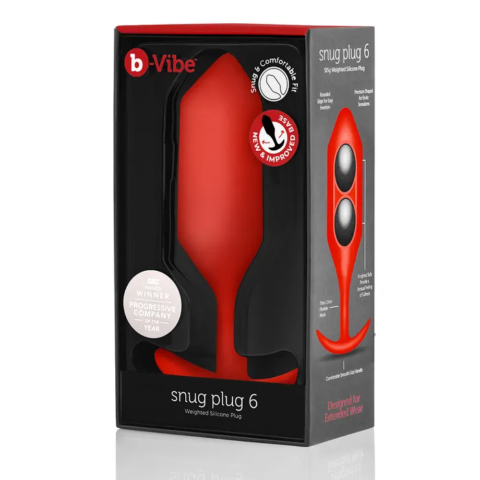 Anal BVibe BVibe Snug Plug 6 XXXL Red