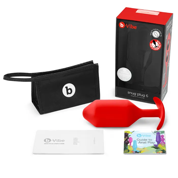 Anal BVibe BVibe Snug Plug 6 XXXL Red