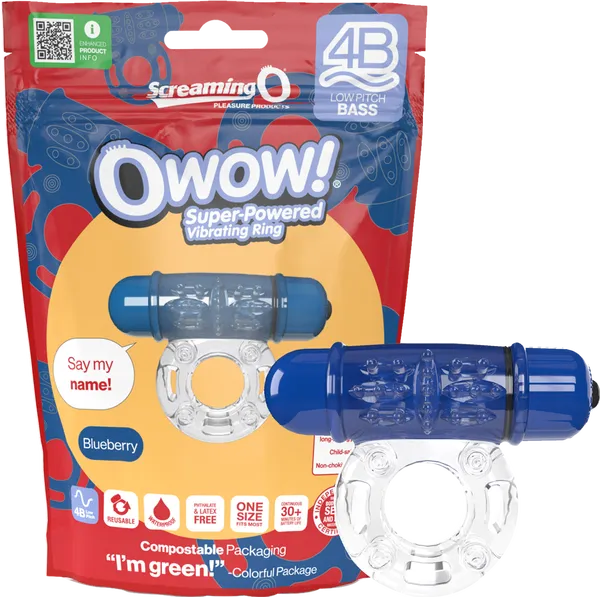 Screaming O Male Sex Toys Owow 4B Low Pitch Bass Cock Ring Vibrator Blueberry Screaming O Male Sex Toys Owow 4B Low Pitch Bass Cock Ring Vibrator Blueberry
