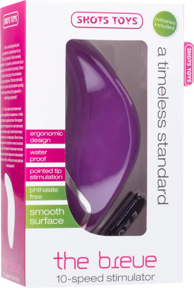 The Breve Purple Vibrator Sex Adult Pleasure Orgasm Shots Media Vibrators