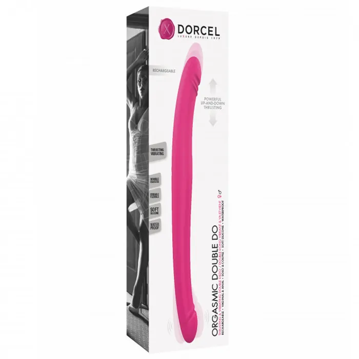 Dildos Lovely Planet Dorcel Orgasmic Double Do Rechargeable Thrusting Vibrating Double Dildo Pink Dildos Lovely Planet Dorcel Orgasmic Double Do Rechargeable Thrusting Vibrating Double Dildo Pink