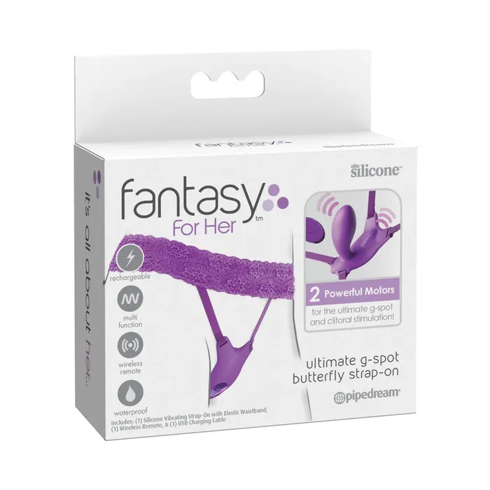 Female Sex Toys Pipedream Fantasy For Her Ultimate GSpot Butterfly StrapOn Wearable Vibrator
