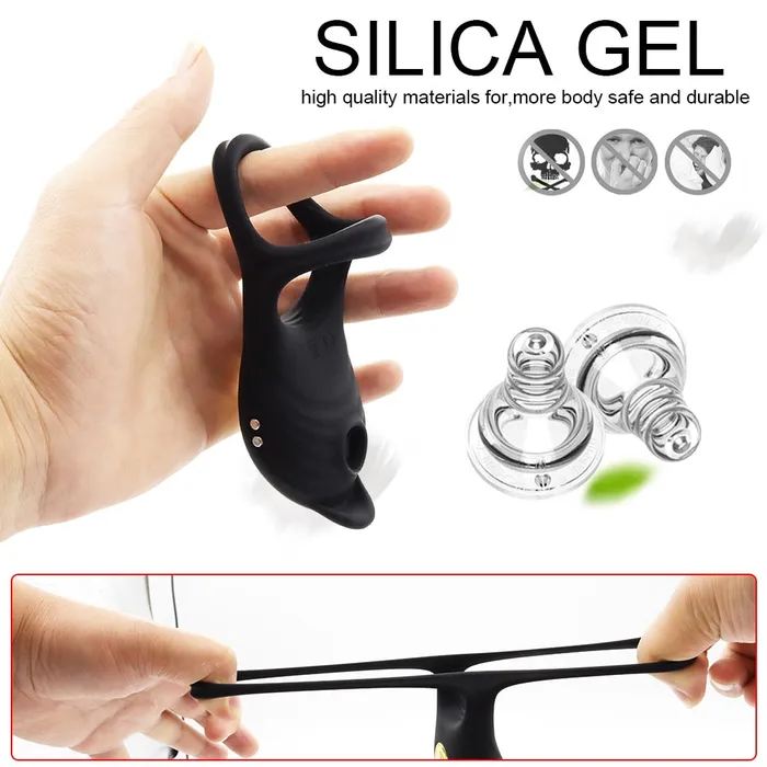 soniker Male Sex Toys Cock Ring Vibrator for Man with Sucking Function Penis Rings Remote Control Clit Stimulator 5 Vibration